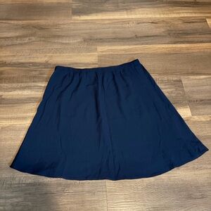 Womens Jaclyn Smith Dark Navy A-Line Skirt Size Large